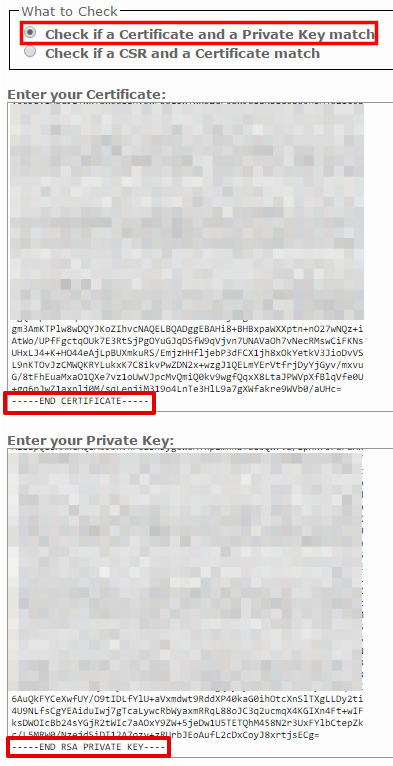 Certificate Key Matcher